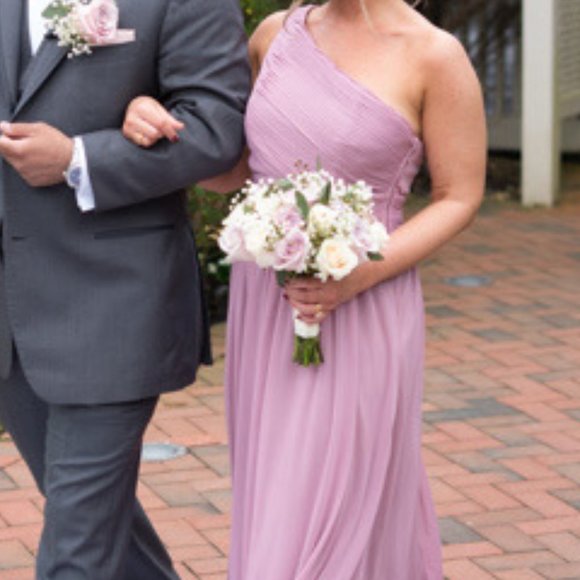 DB Micro-Pleated Mesh One-Shoulder Dress - Picture 5 of 5